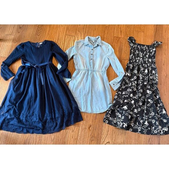Girls size 10-12 dress bundle midi denim - Picture 9 of 9